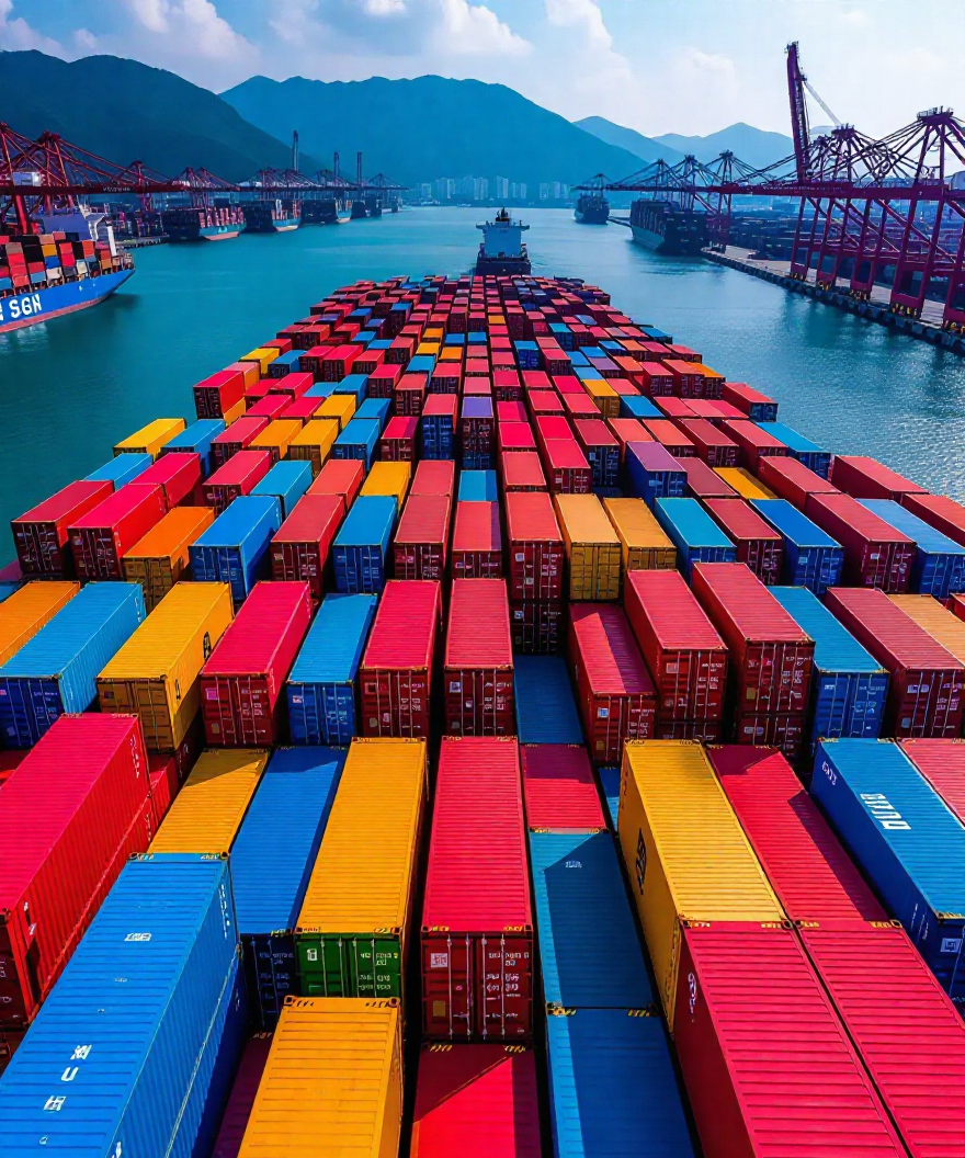 Ícono de transporte marítimo - Buque marítimo de contenedores